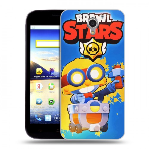 Дизайнерский пластиковый чехол для ZTE Blade A510 Brawl Stars