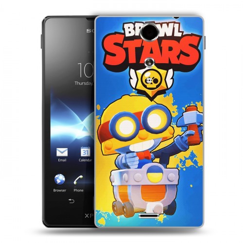 Дизайнерский пластиковый чехол для Sony Xperia TX Brawl Stars