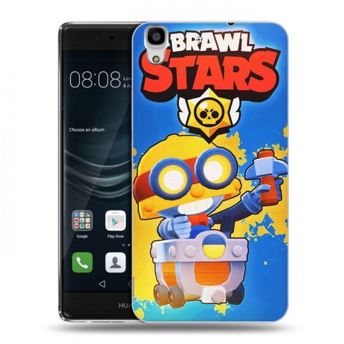 Дизайнерский пластиковый чехол для Huawei Y6II Brawl Stars