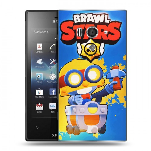 Дизайнерский пластиковый чехол для Sony Xperia acro S Brawl Stars