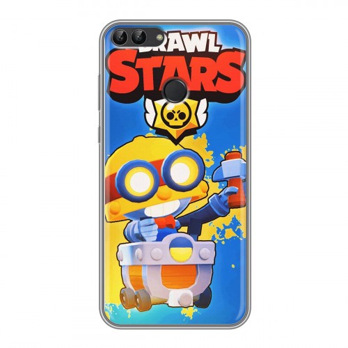 Дизайнерский силиконовый чехол для Huawei P Smart Brawl Stars