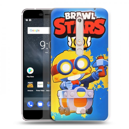 Дизайнерский пластиковый чехол для Nokia 6 (2018) Brawl Stars
