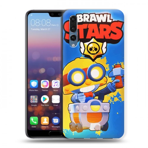 Дизайнерский силиконовый с усиленными углами чехол для Huawei P20 Pro Brawl Stars