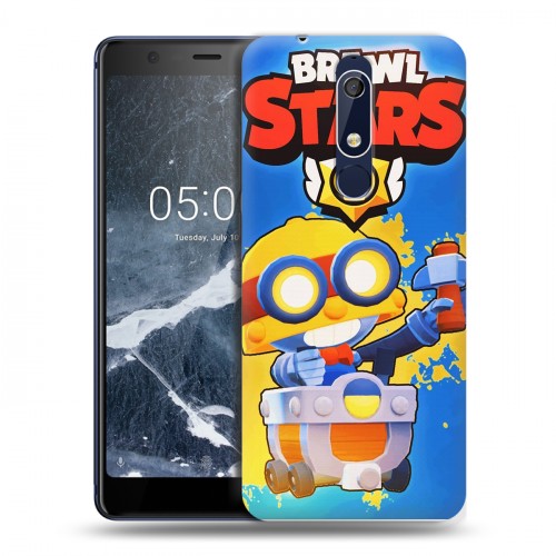 Дизайнерский пластиковый чехол для Nokia 5.1 Brawl Stars