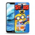 Дизайнерский пластиковый чехол для Nokia 5.1 Plus Brawl Stars