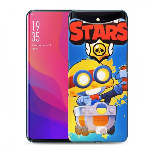 Дизайнерский силиконовый чехол для OPPO Find X Brawl Stars