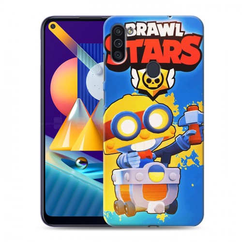 Дизайнерский пластиковый чехол для Samsung Galaxy M11 Brawl Stars