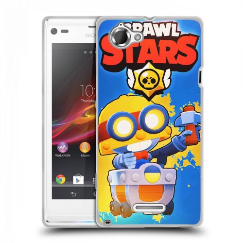 Дизайнерский пластиковый чехол для Sony Xperia L Brawl Stars