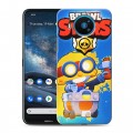 Дизайнерский силиконовый чехол для Nokia 8.3 Brawl Stars