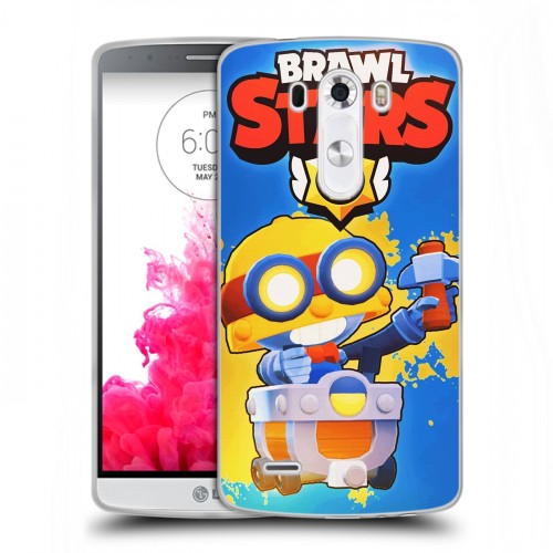 Дизайнерский пластиковый чехол для LG G3 (Dual-LTE) Brawl Stars