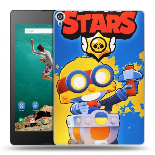 Дизайнерский пластиковый чехол для Google Nexus 9 Brawl Stars