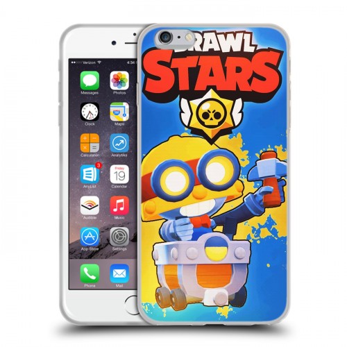 Дизайнерский силиконовый чехол для Iphone 6 Plus/6s Plus Brawl Stars