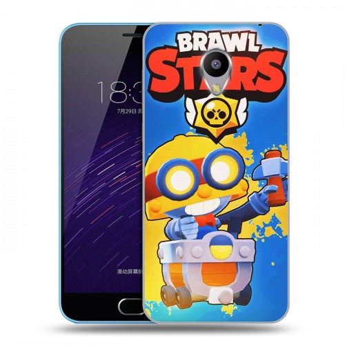 Дизайнерский пластиковый чехол для Meizu M1 Brawl Stars