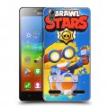 Дизайнерский пластиковый чехол для Lenovo A6000 Brawl Stars