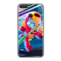 Дизайнерский силиконовый чехол для Huawei P Smart Brawl Stars