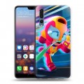 Дизайнерский силиконовый с усиленными углами чехол для Huawei P20 Pro Brawl Stars