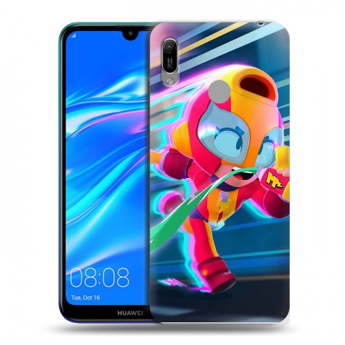 Дизайнерский пластиковый чехол для Huawei Y6 (2019) Brawl Stars