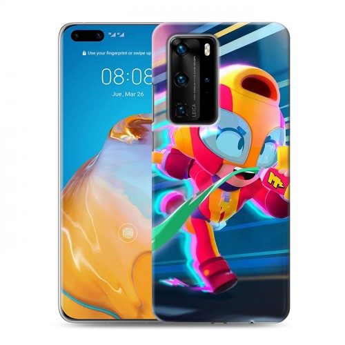 Дизайнерский пластиковый чехол для Huawei P40 Pro Brawl Stars