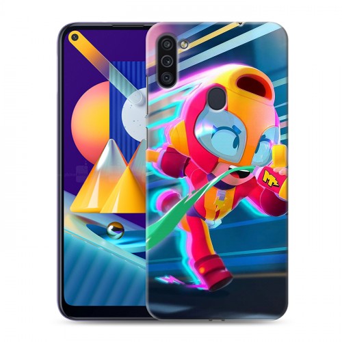 Дизайнерский пластиковый чехол для Samsung Galaxy M11 Brawl Stars