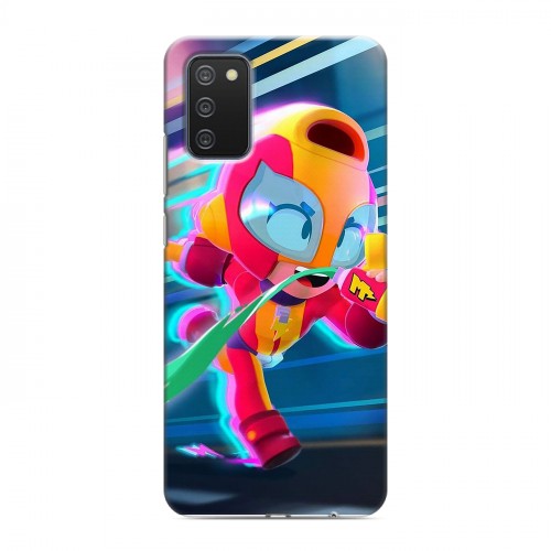 Дизайнерский пластиковый чехол для Samsung Galaxy A02s Brawl Stars