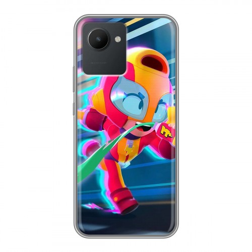 Дизайнерский силиконовый чехол для Realme C30 Brawl Stars