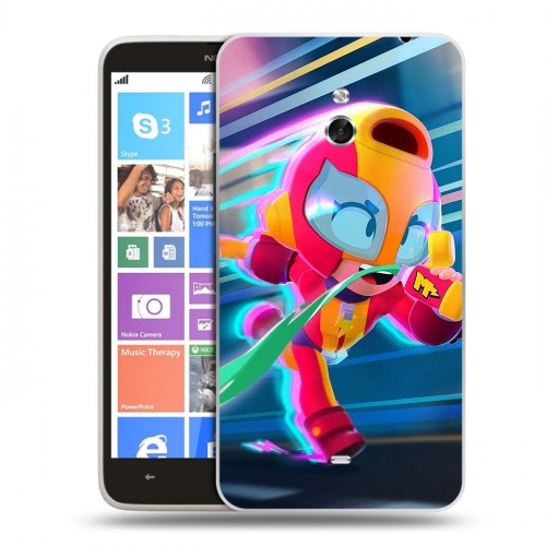 Дизайнерский пластиковый чехол для Nokia Lumia 1320 Brawl Stars