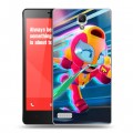 Дизайнерский силиконовый чехол для Xiaomi RedMi Note Brawl Stars