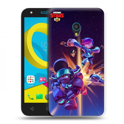 Дизайнерский пластиковый чехол для Alcatel U5 Brawl Stars