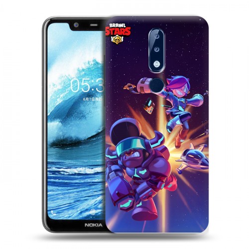 Дизайнерский пластиковый чехол для Nokia 5.1 Plus Brawl Stars