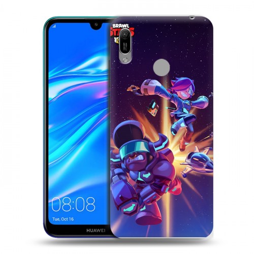 Дизайнерский пластиковый чехол для Huawei Y6 (2019) Brawl Stars