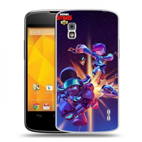 Дизайнерский пластиковый чехол для LG Google Nexus 4 Brawl Stars