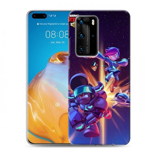 Дизайнерский пластиковый чехол для Huawei P40 Pro Brawl Stars