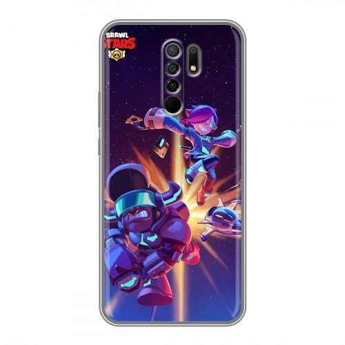 Дизайнерский силиконовый чехол для Xiaomi RedMi 9 Brawl Stars