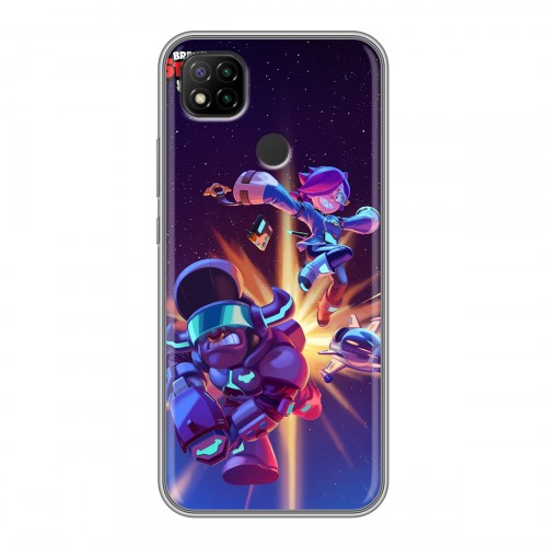 Дизайнерский силиконовый чехол для Xiaomi RedMi 9C Brawl Stars