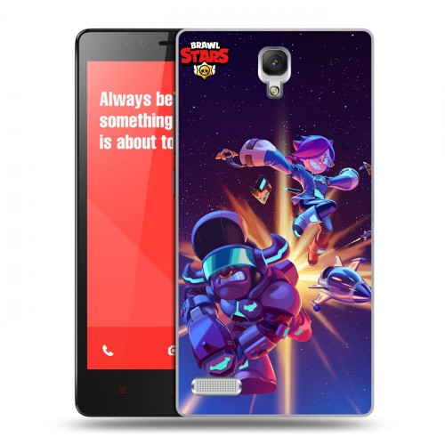 Дизайнерский силиконовый чехол для Xiaomi RedMi Note Brawl Stars