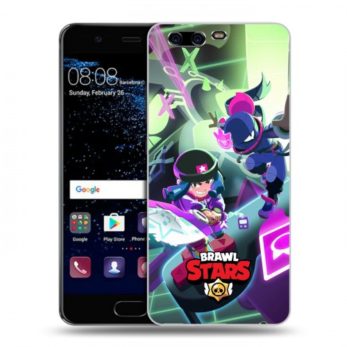 Дизайнерский пластиковый чехол для Huawei P10 Brawl Stars