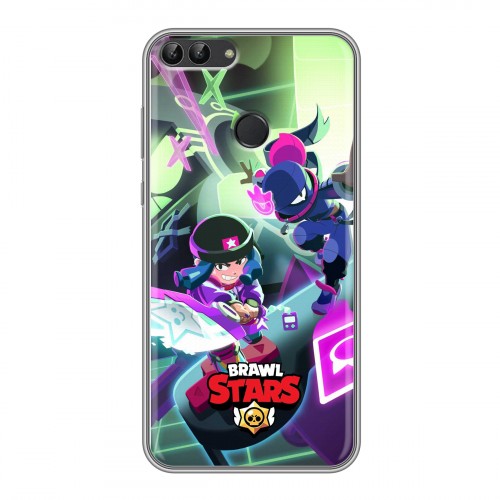 Дизайнерский силиконовый чехол для Huawei P Smart Brawl Stars