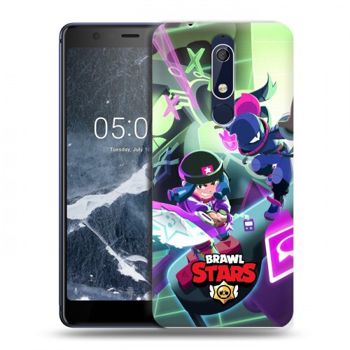 Дизайнерский пластиковый чехол для Nokia 5.1 Brawl Stars