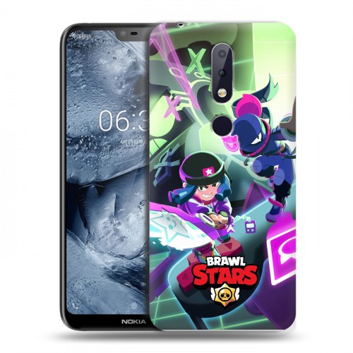 Дизайнерский пластиковый чехол для Nokia 6.1 Plus Brawl Stars