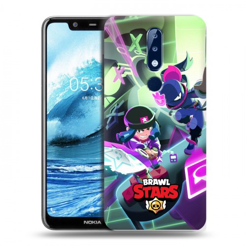 Дизайнерский пластиковый чехол для Nokia 5.1 Plus Brawl Stars