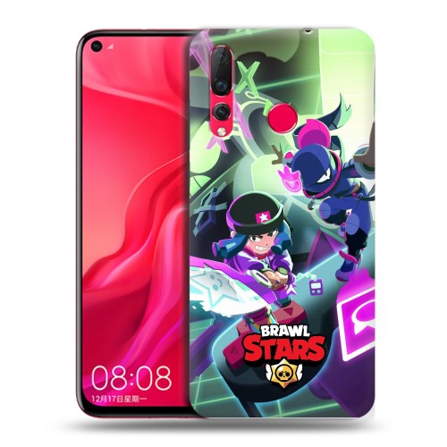 Дизайнерский пластиковый чехол для Huawei Nova 4 Brawl Stars