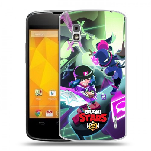 Дизайнерский пластиковый чехол для LG Google Nexus 4 Brawl Stars