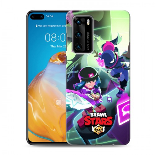 Дизайнерский силиконовый с усиленными углами чехол для Huawei P40 Brawl Stars