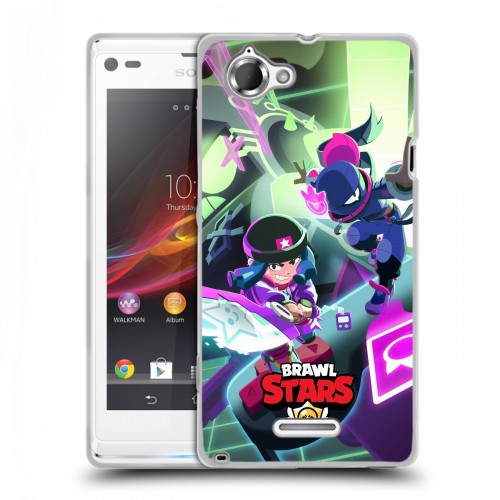 Дизайнерский пластиковый чехол для Sony Xperia L Brawl Stars