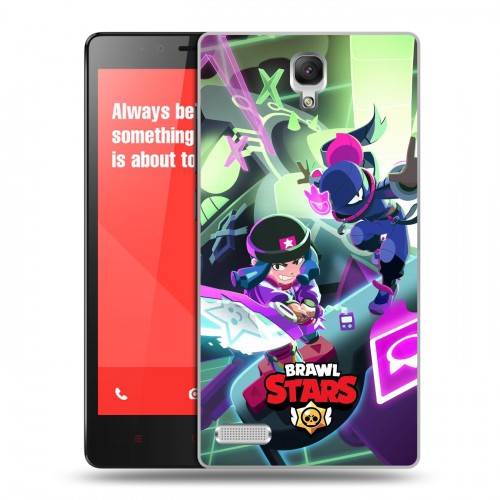 Дизайнерский силиконовый чехол для Xiaomi RedMi Note Brawl Stars