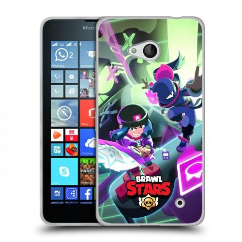 Дизайнерский пластиковый чехол для Microsoft Lumia 640 Brawl Stars