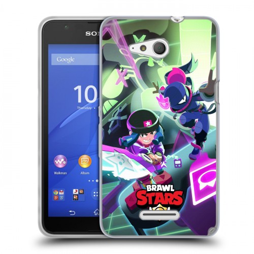 Дизайнерский пластиковый чехол для Sony Xperia E4g Brawl Stars