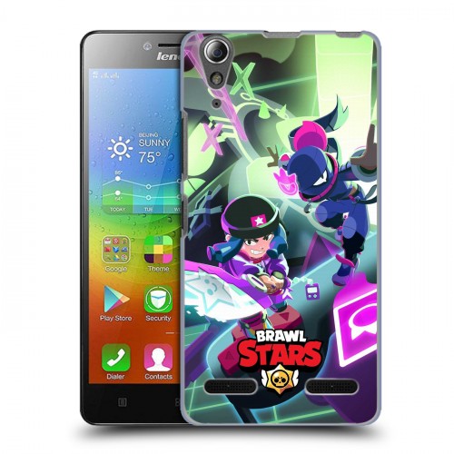 Дизайнерский пластиковый чехол для Lenovo A6000 Brawl Stars