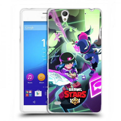 Дизайнерский пластиковый чехол для Sony Xperia C4 Brawl Stars