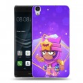 Дизайнерский пластиковый чехол для Huawei Y6II Brawl Stars